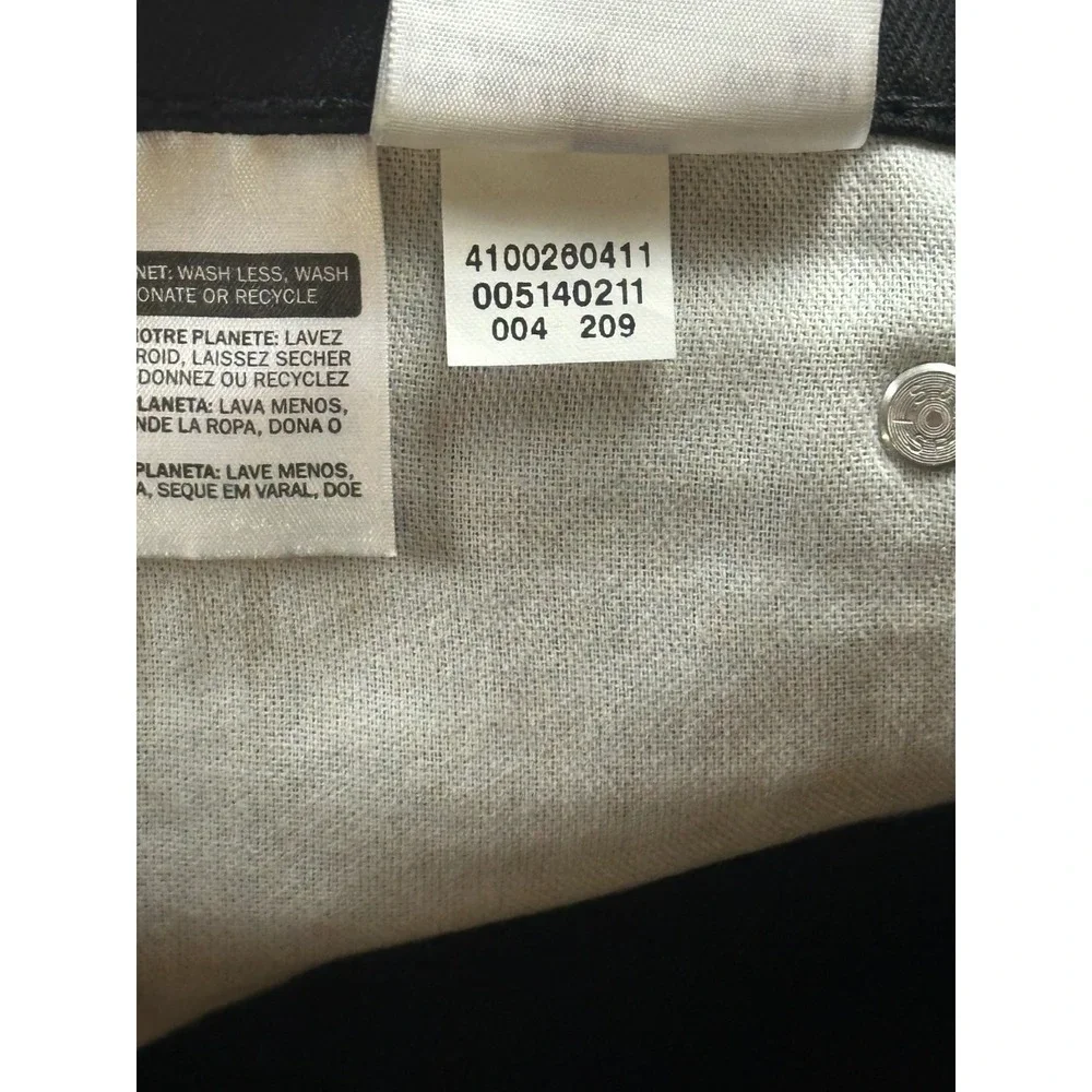 Levi's 514 Straight Jeans Men W29 L32 Black Stretch‎ Zip Fly Workwear Western